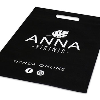 Bolsa sin fuelle inferior y manija troquel de friselina